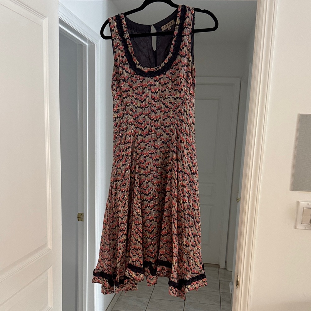 Jigsaw Floral Sleeveless Lined Dress